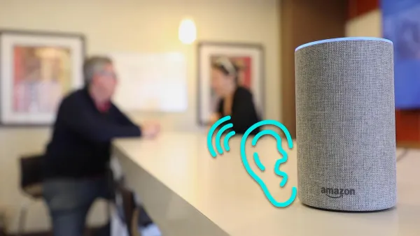 Smart speaker showing is Alexa listening to you privacy concerns