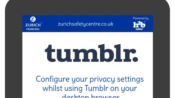 User managing Tumblr privacy settings on laptop screen