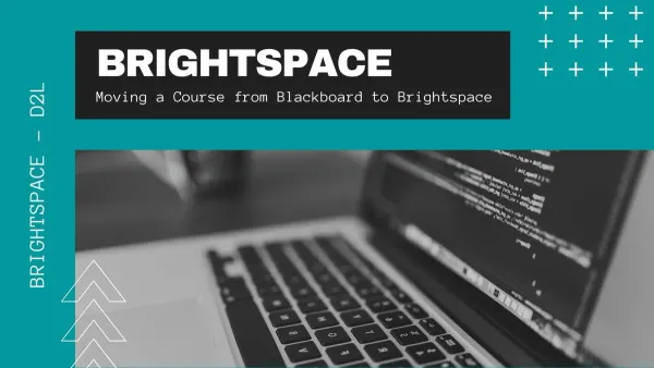 IT administrator using moving from Brightspace to Blackboard checklist on computer