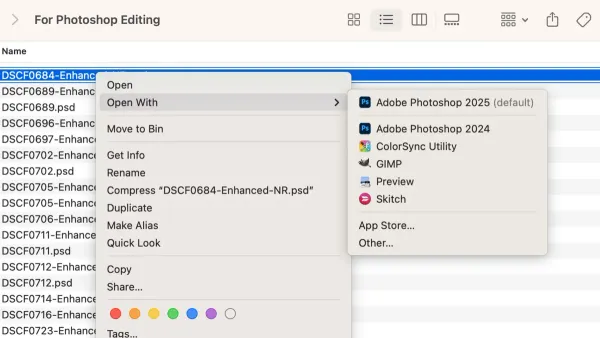 How to open a.PSD file on Mac shown on a MacBook screen