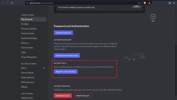 How to secure your Discord account shown on laptop and phone screen