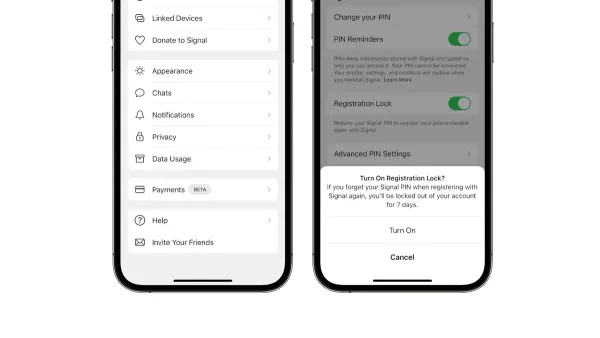 Step-by-step guide on how to secure your Signal account on a smartphone