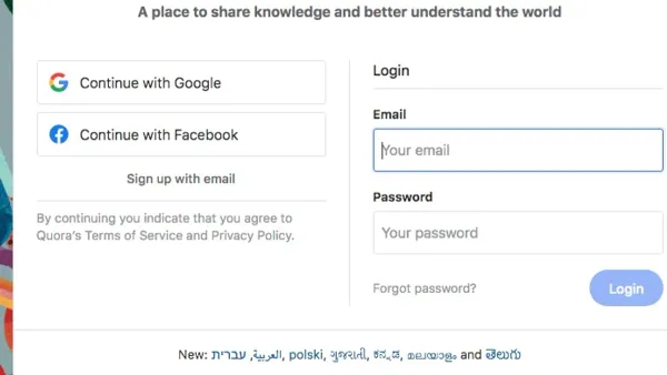 Person checking how to see where you're logged into Quora on smartphone