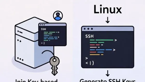 User setting up SSH key authentication on Linux terminal