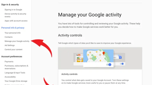 Person adjusting privacy settings on smartphone to stop Google from tracking you