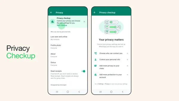 User managing WhatsApp privacy settings on smartphone for secure messaging